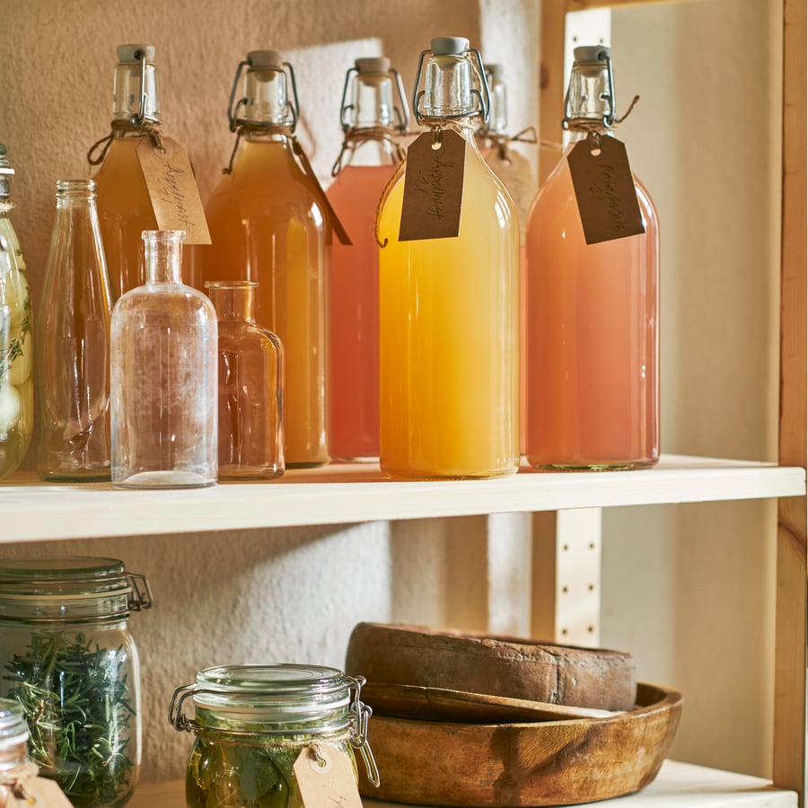 1L Glass Bottle With Stopper