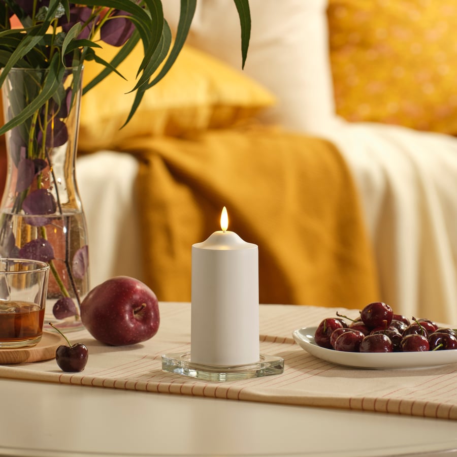 LED Pillar Candle 12cm