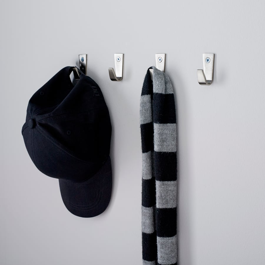 Nickel Plated Hooks - Pack of 4