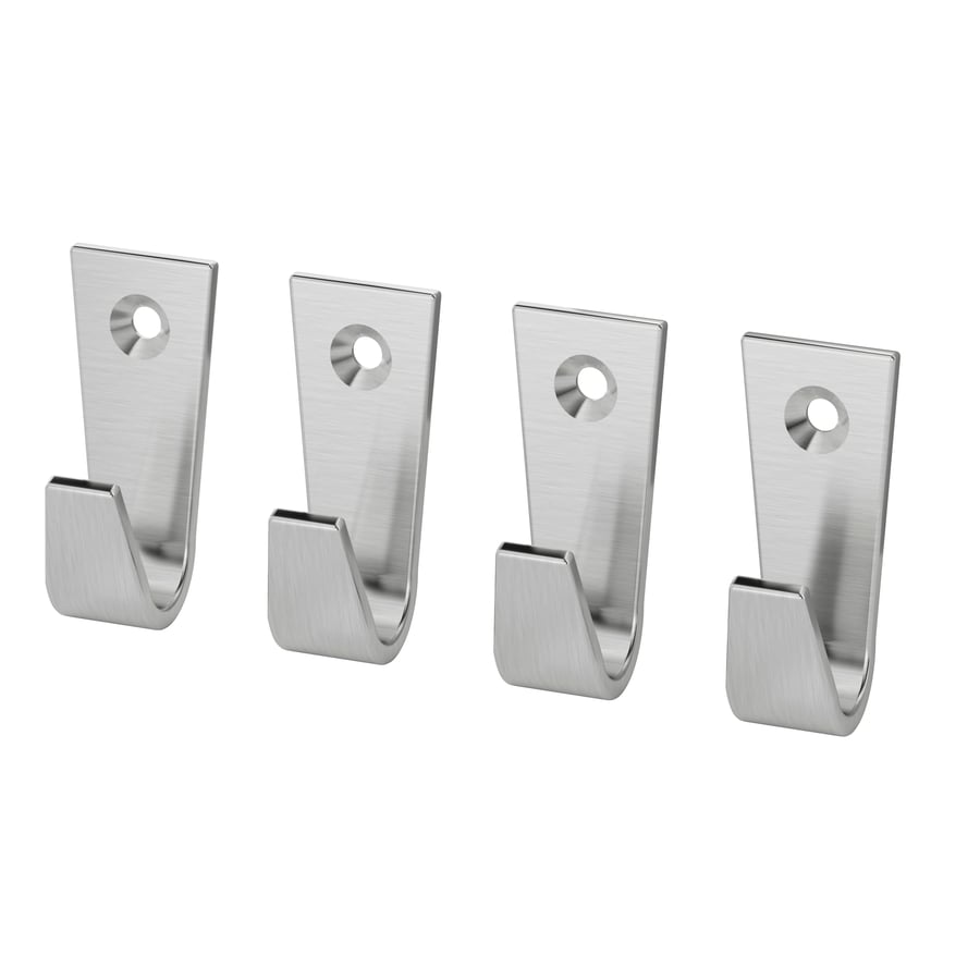 Nickel Plated Hooks - Pack of 4