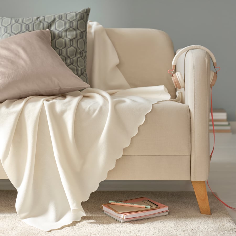 Fleece Throw - Beige