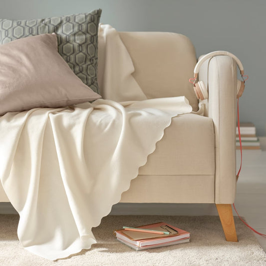 Fleece Throw - Beige