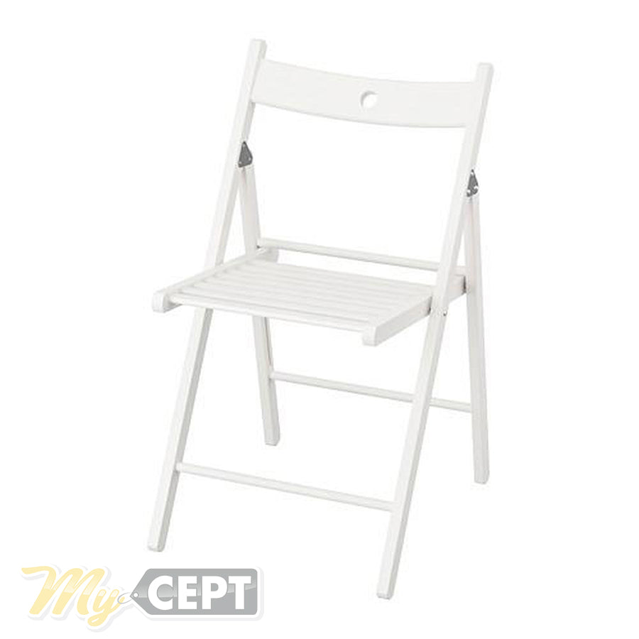 Foldable Wooden Chair White