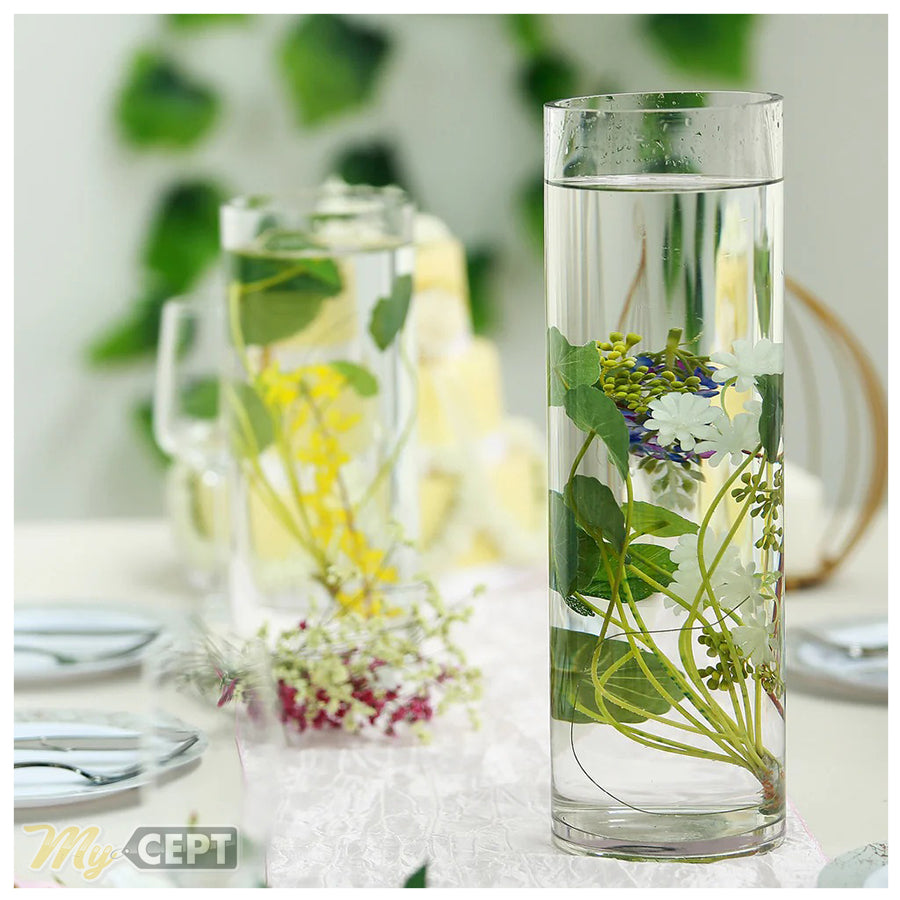 Transparent Glass Vase 23cm