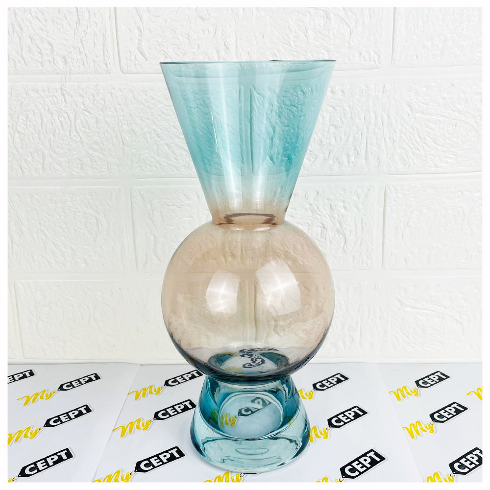 Decorative Glass Vase Blue