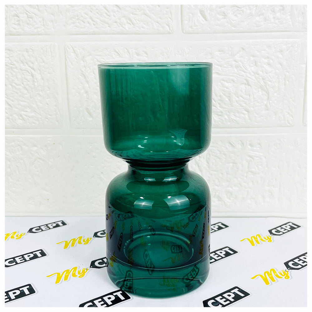 Decorative Glass Vase Dark Green