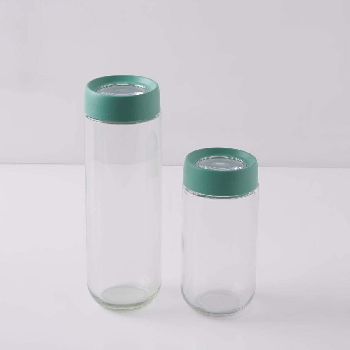 2-Pc Click-Lock Storage Jar