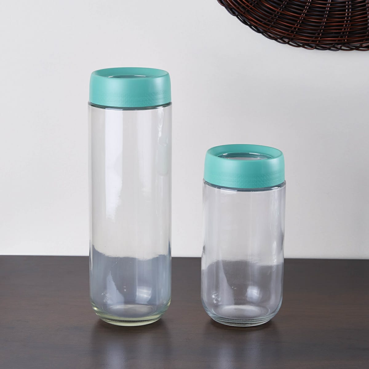 2-Pc Click-Lock Storage Jar