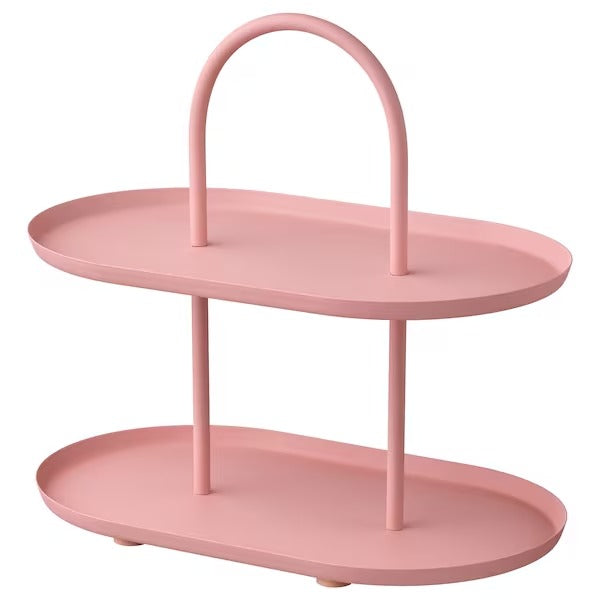 2-Tier Serving Stand Pink