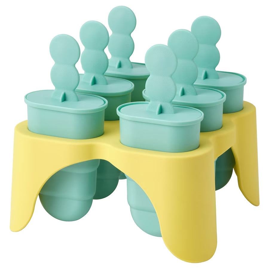 Ice Popsicle Maker - Turquoise/Yellow