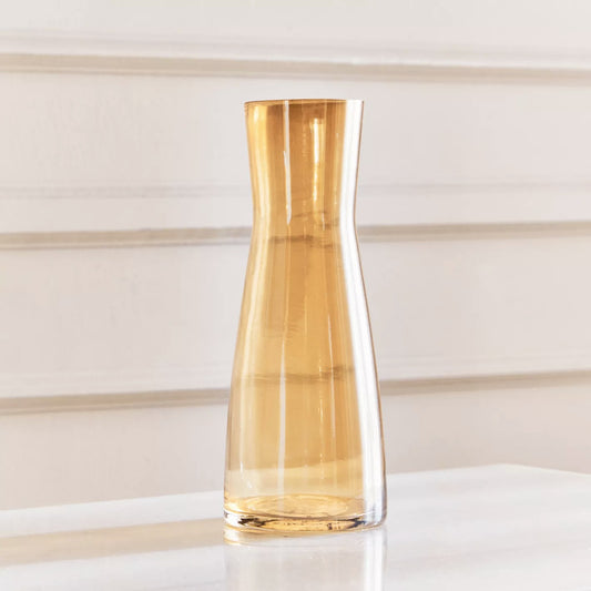 Glass Vase - Yellow - 26cm