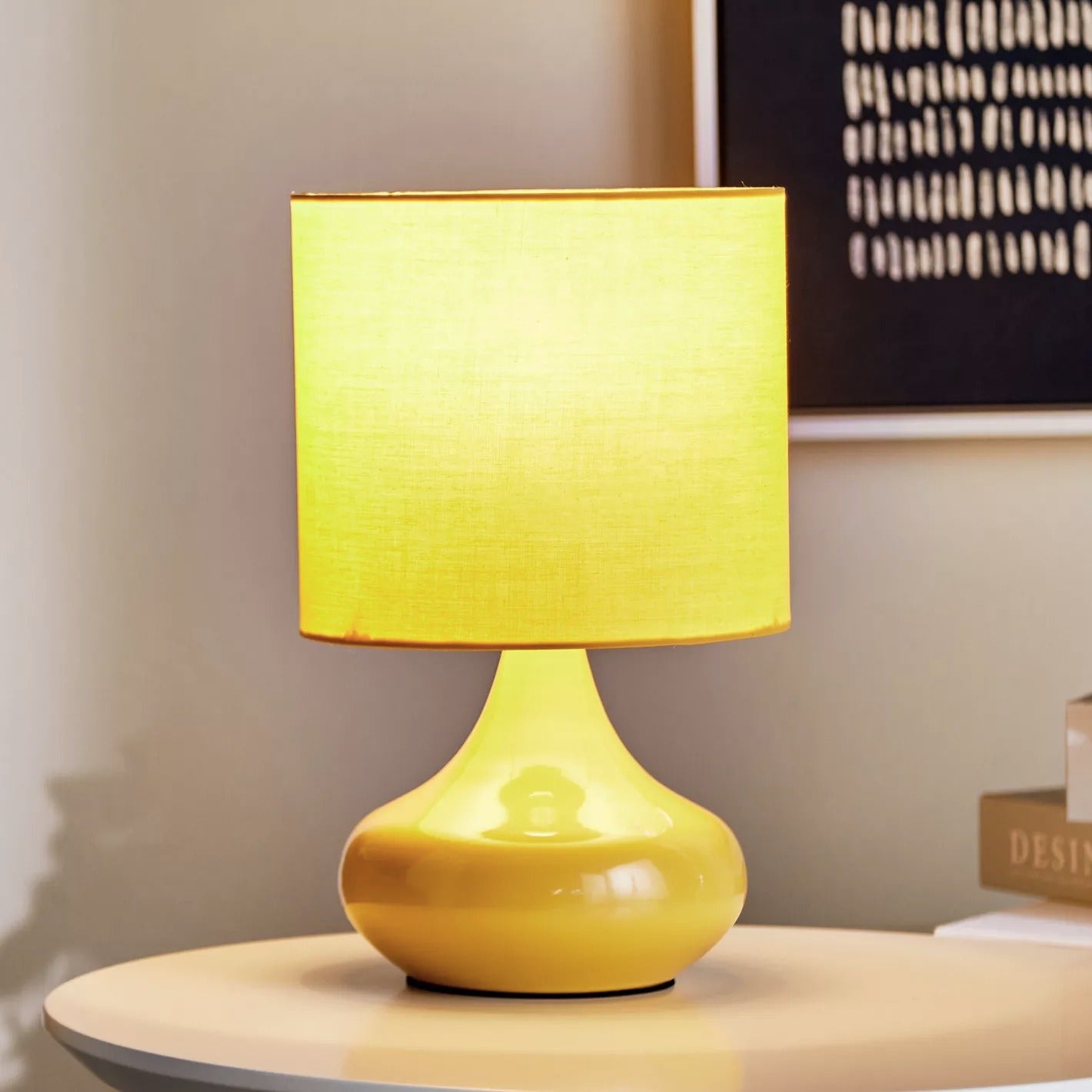 Ceramic Table Lamp - Yellow
