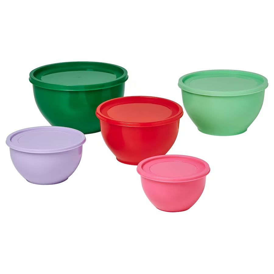 Bowls with Lids - Set of 5