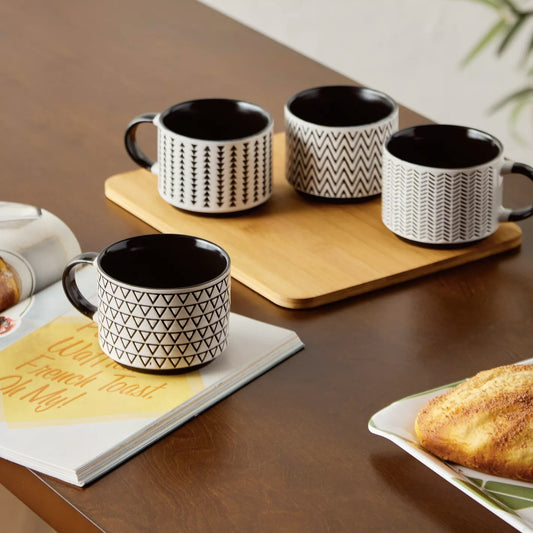 Mugs With Stand - Set of 4