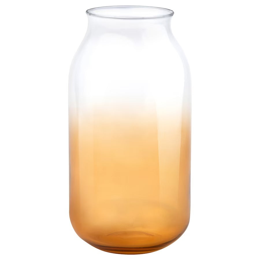 Glass Vase - Yellow/Transparent