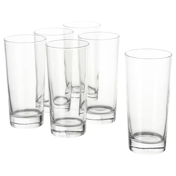 Clear Glass 400ml - Set of 6
