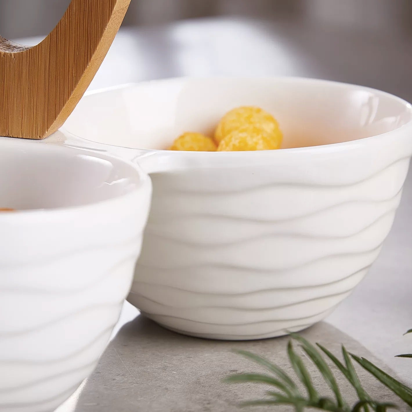 3 Portion Serving Bowl with Handle