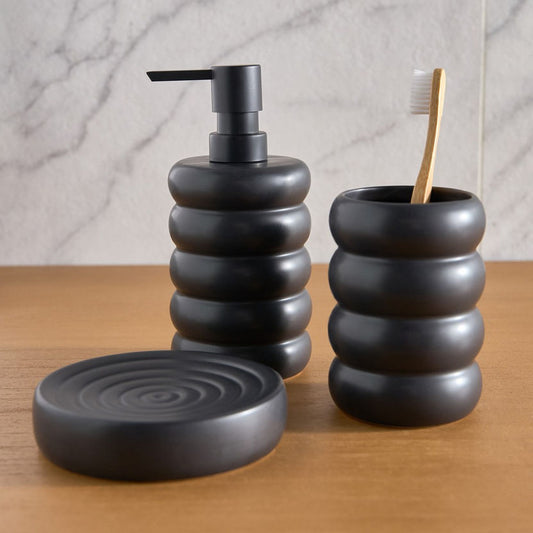 3-Pc Ceramic Bathroom Set