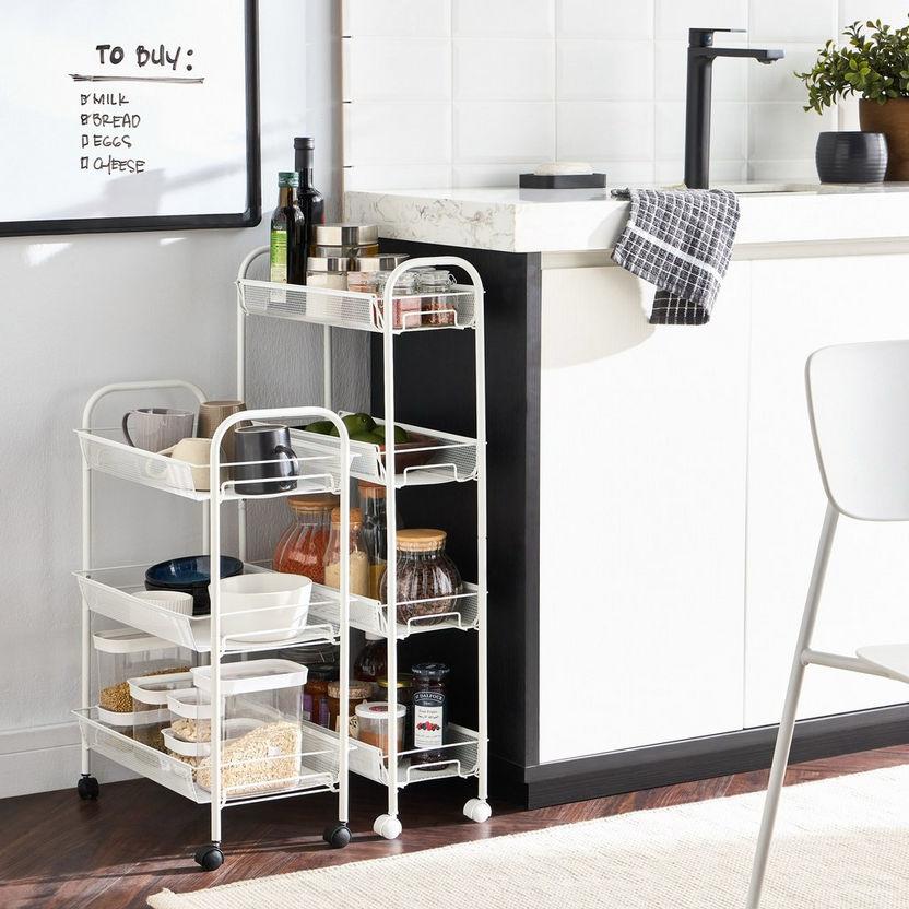 3-Tier Kitchen Trolley White