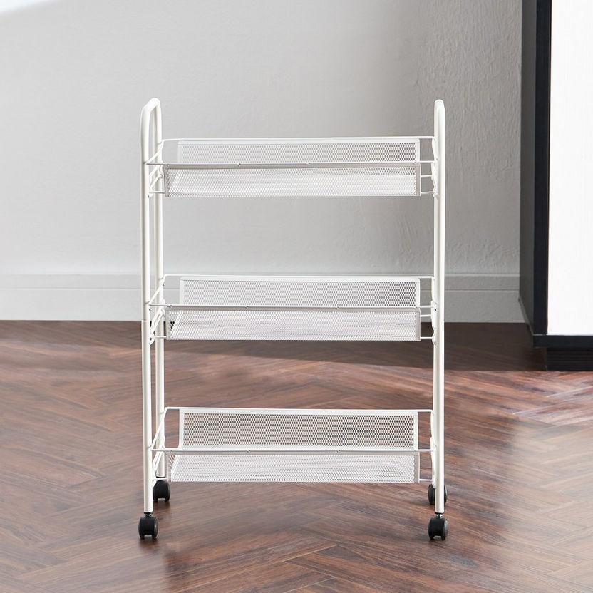 3-Tier Kitchen Trolley White