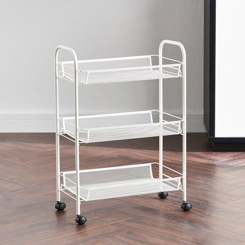 3-Tier Kitchen Trolley White
