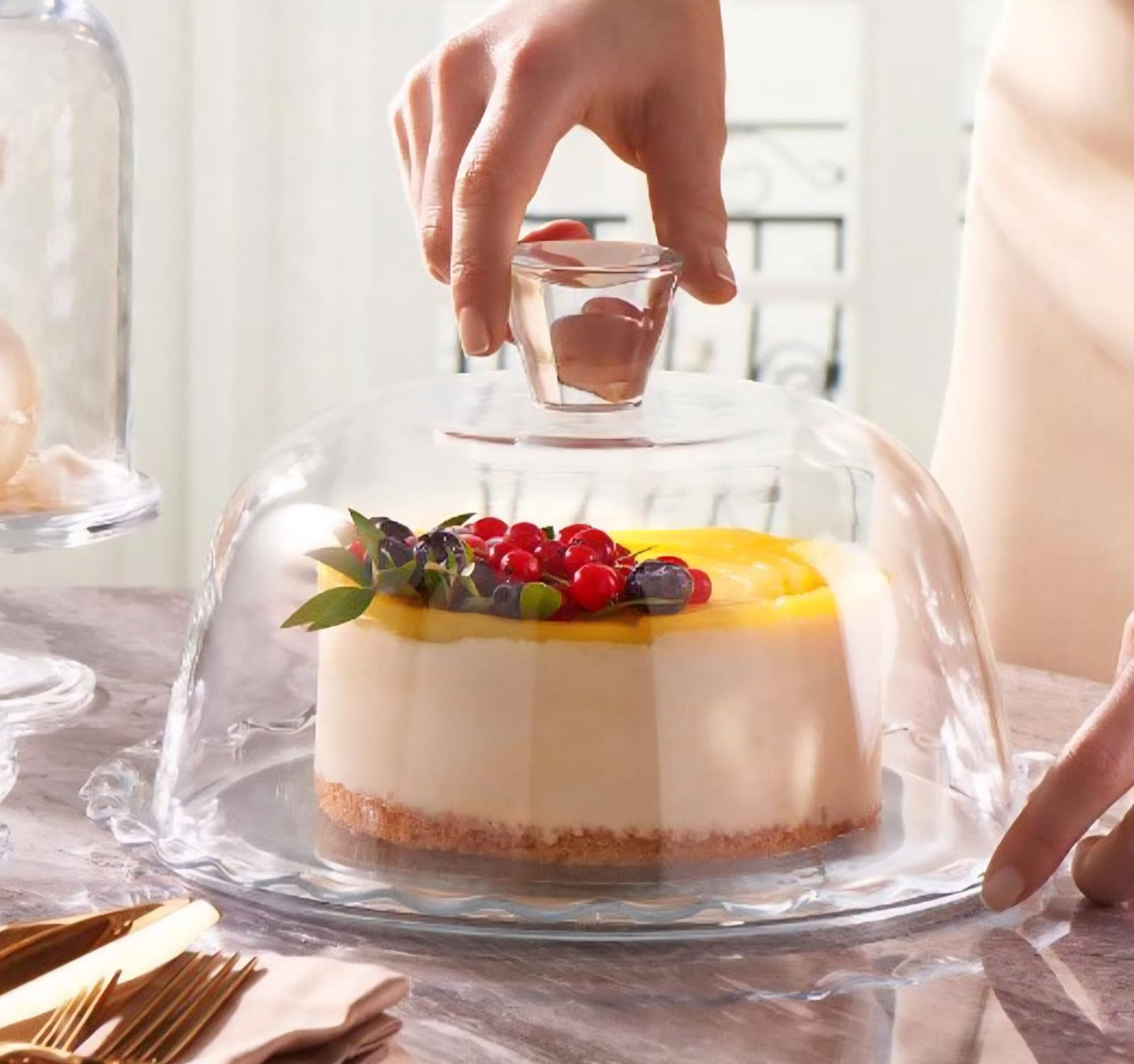 Cake Stand with Dome