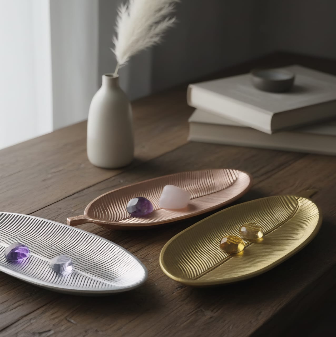 Set of 3 Leaf Platters