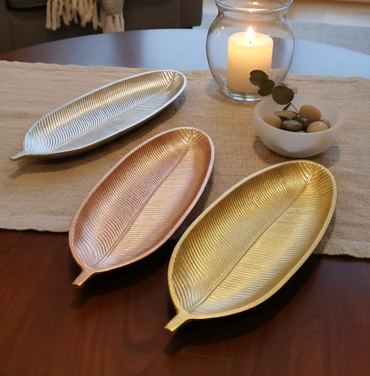 Set of 3 Leaf Platters