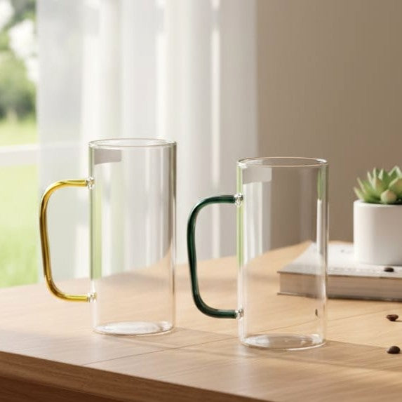 380ml Glass with Handle Pack of 2
