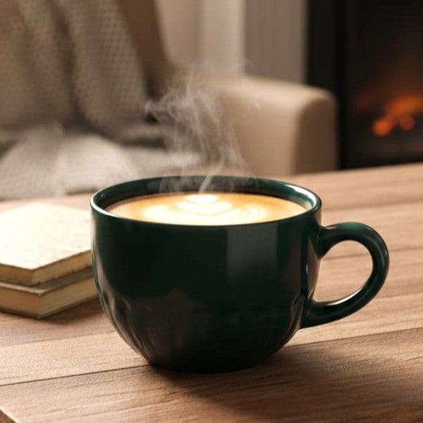 Wide Mouth Coffee Mug Green