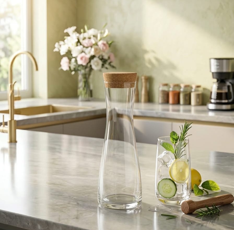 870ml Glass Carafe with Cork