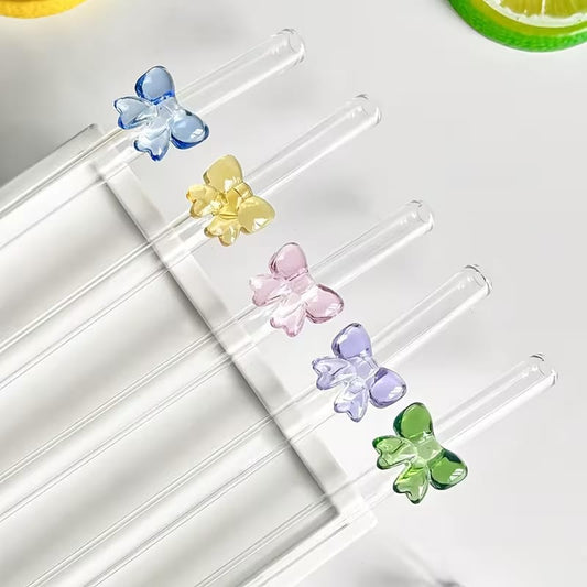 Set of 6 Glass Straws