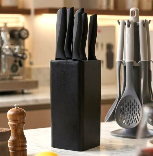 Set of 5 Knives with Holder