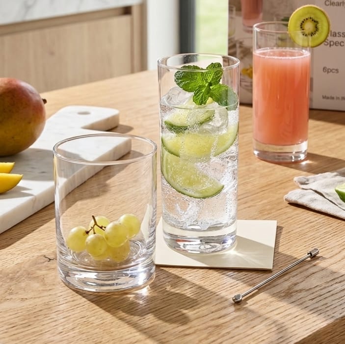 Clear Glass Set of 6