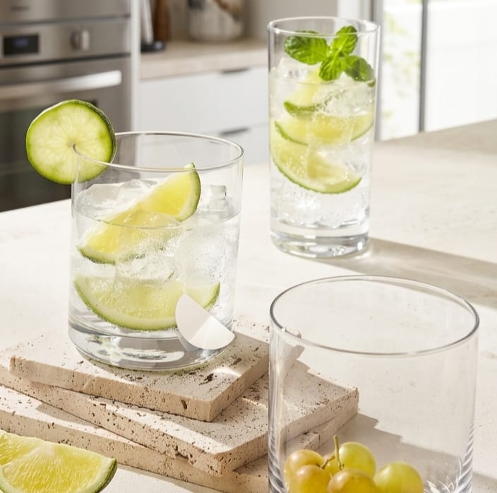 Clear Glass Set of 6