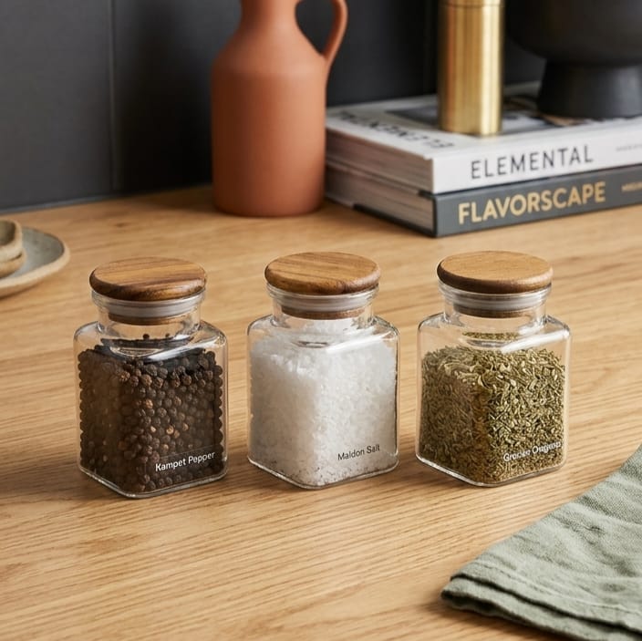 Mini Airtight Glass Jars Pack of 3