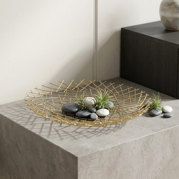 Decorative Golden Platter