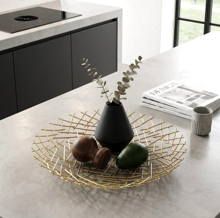 Decorative Golden Platter