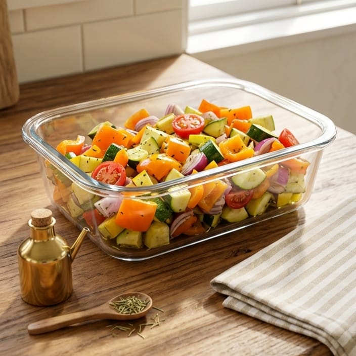 Rectangle Glass Dish without Lid