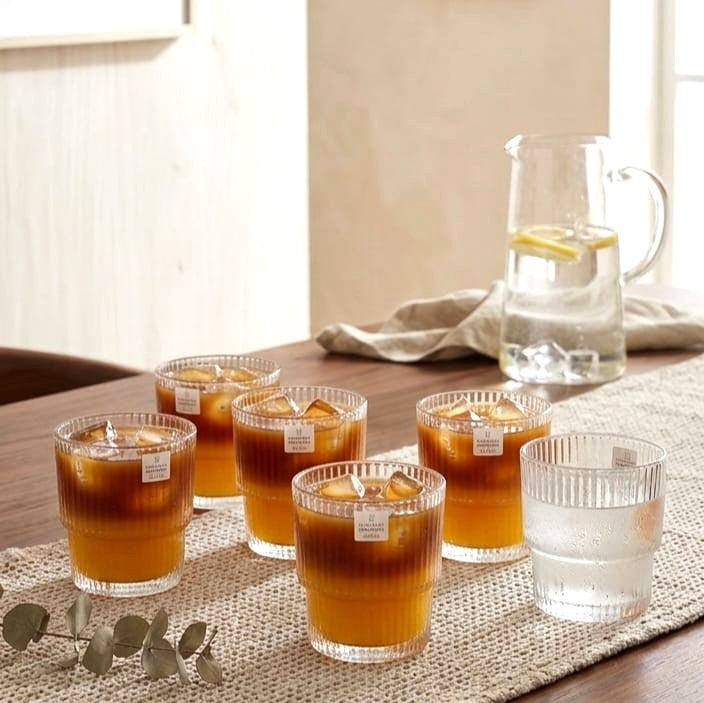 333ml Lined Glass Set of 6