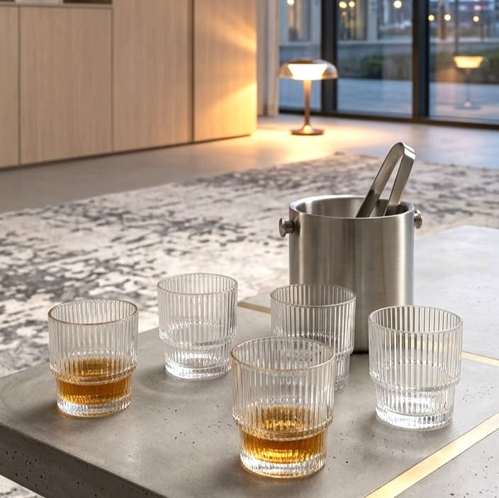 333ml Lined Glass Set of 6