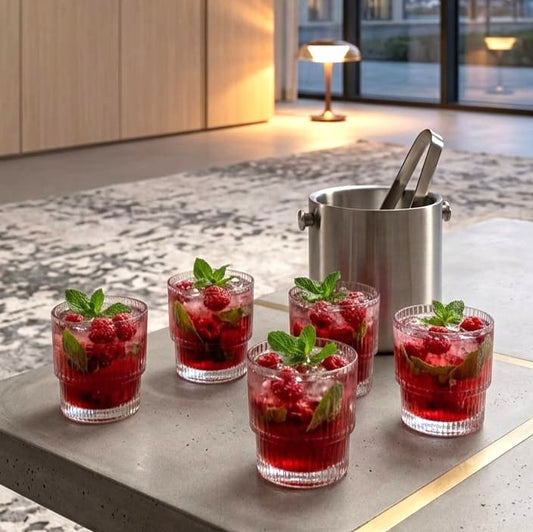 333ml Lined Glass Set of 6