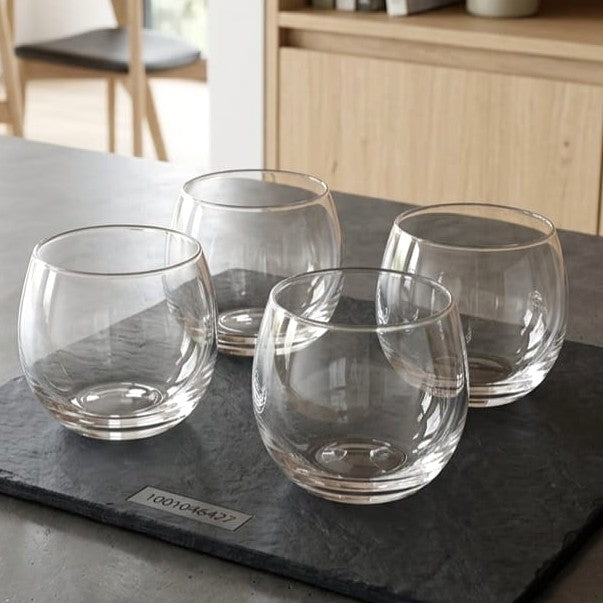 380ml Round Base Glass Set of 4