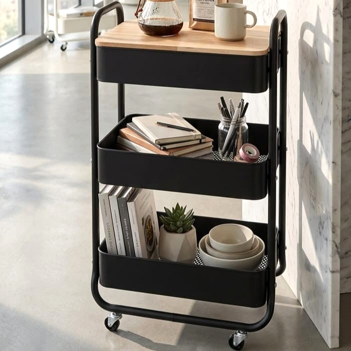 3-Tier Trolley White