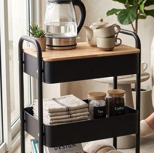 3-Tier Trolley White