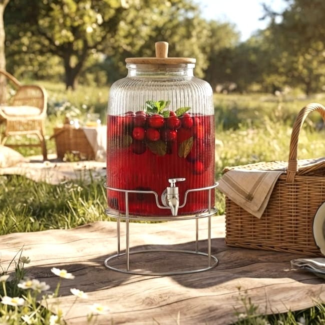 6L Glass Beverage Dispenser