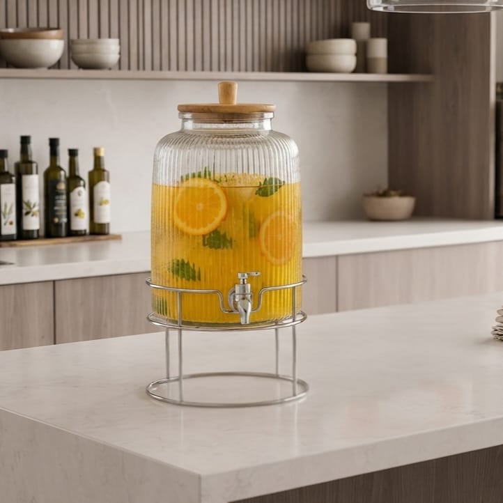 6L Glass Beverage Dispenser