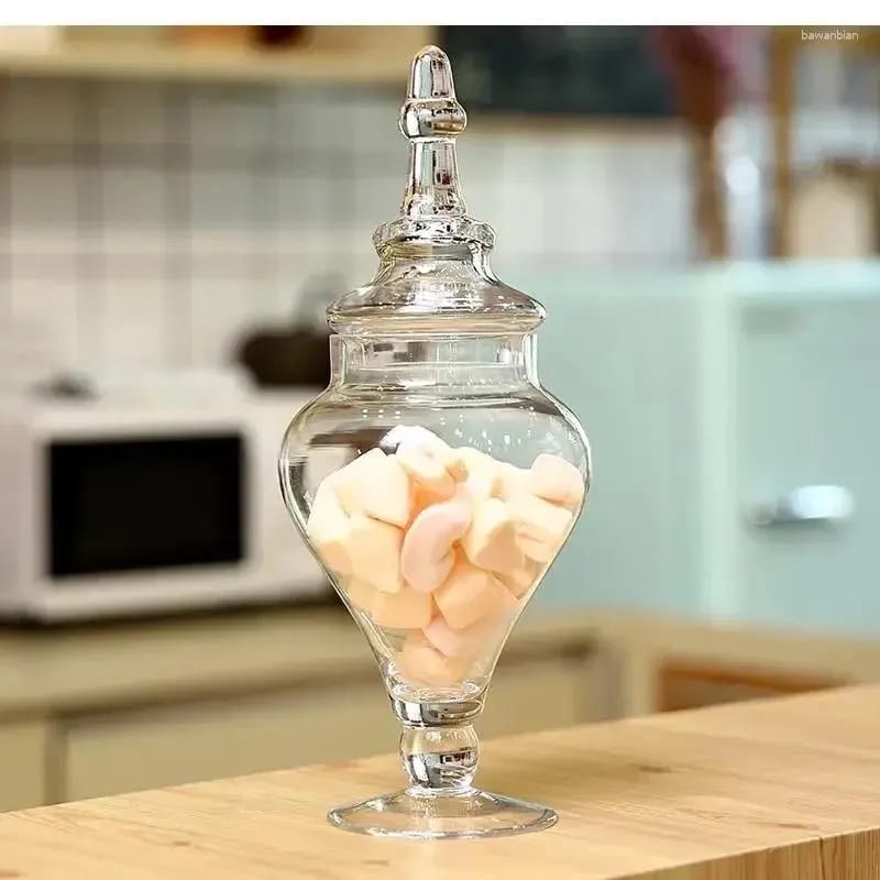 Decorative Glass Jars Set of 3