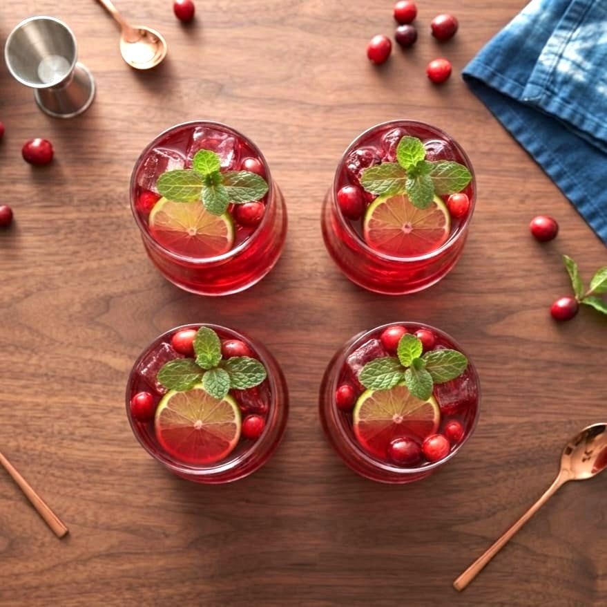 Clear Glass Set of 4