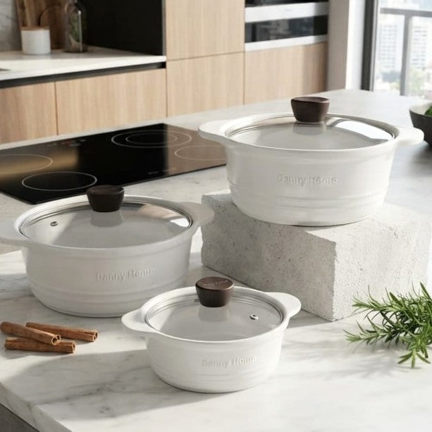 Ceramic Casserole with Glass Lid